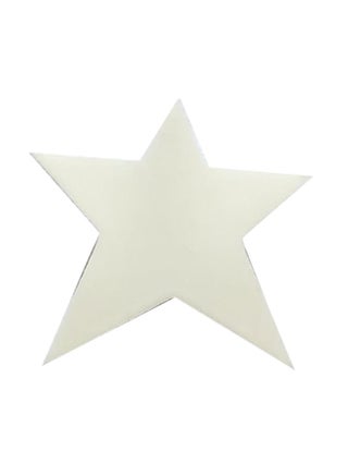 2Pcs Wall Hooks Set Simple Solid Color Five-Point Star Design Wall Art White 10x9cm - v1568895022/N30012290A_1