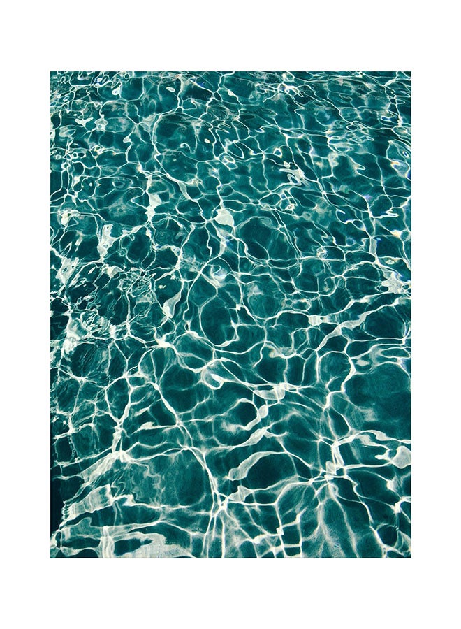 لوحة فنية لديكور الحائط بدون إطار أخضر 25x30سم 