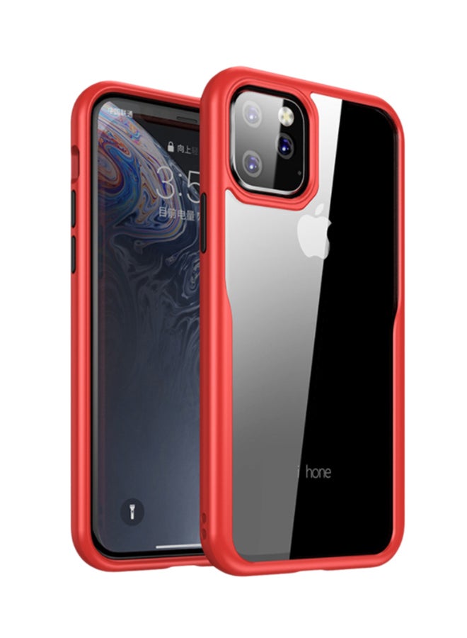 لاكي غطاء حماية واقٍ لهاتف أبل آيفون 11 برو ماكس أحمر وأسود - Image 1