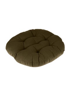 REGAL IN HOUSE Thick Quilted Floor Cushion Velvet Green 45x45cm  - Image 2
