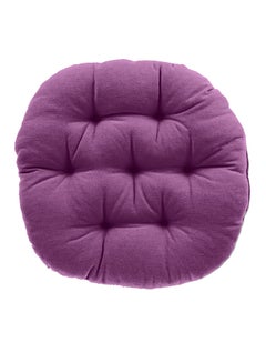 REGAL IN HOUSE Thick Quilted Cushion velvet Purple 37x38cm  - Image 1