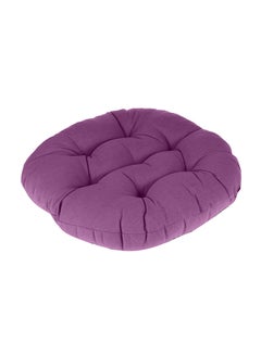 REGAL IN HOUSE Thick Quilted Cushion velvet Purple 37x38cm  - Image 2