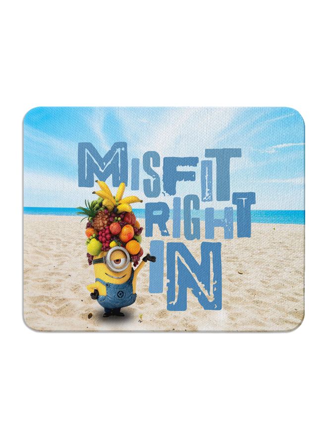 Wackylicious Minions Misfit Right In Mouse Pad Multicolour - Image 1