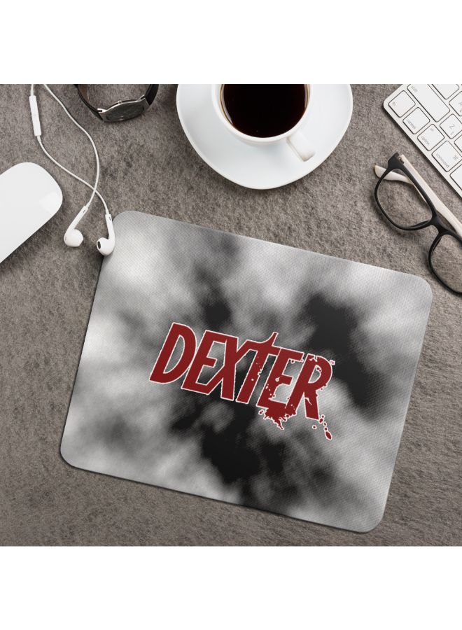 Wackylicious Dexter Blood-Splatter Mouse Pad Grey/Red