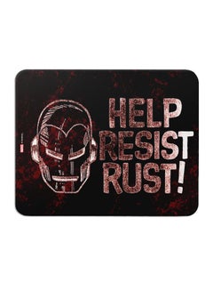Wackylicious Marvel Rust Iron Man Mouse Pad Black/Red  - Image 1