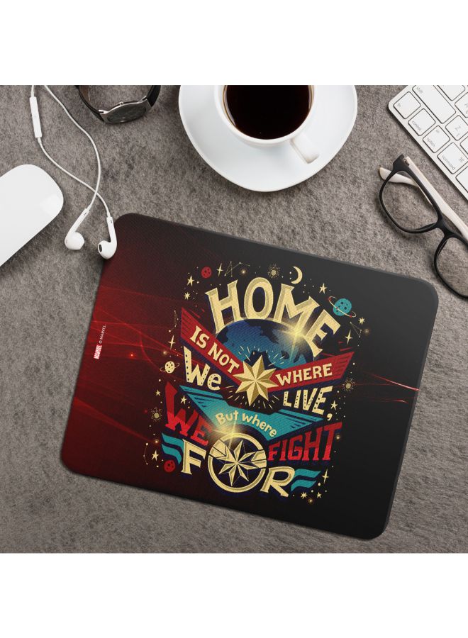 Wackylicious - Marvel Home Is Not Where We Live Mouse Pad Multicolour - Image 1