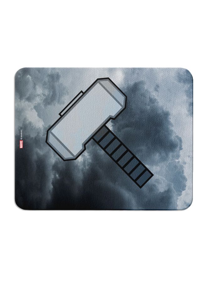 Wackylicious Marvel Thor Hammer Quote Mouse Pad Grey - Image 1