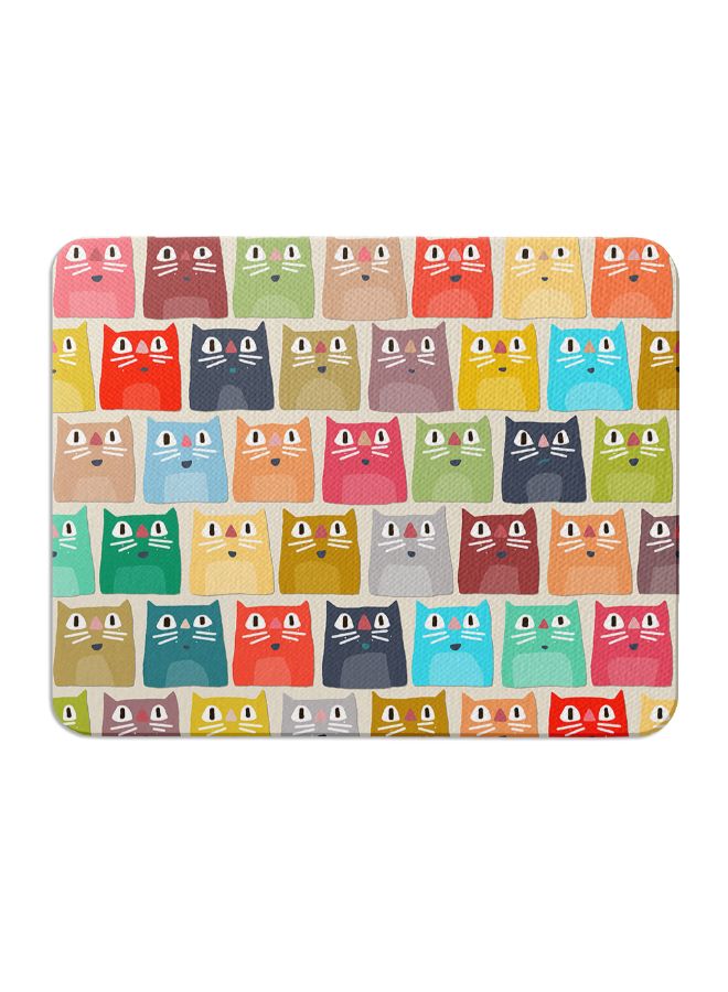 واكيليشيس لوح ماوس بطبعة قطط شارون تيرنر الصيفية متعدد الألوان - Image 1