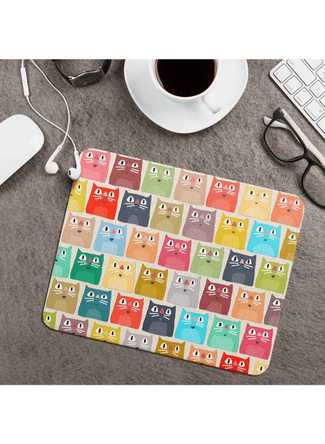 واكيليشيس لوح ماوس بطبعة قطط شارون تيرنر الصيفية متعدد الألوان - Image 2