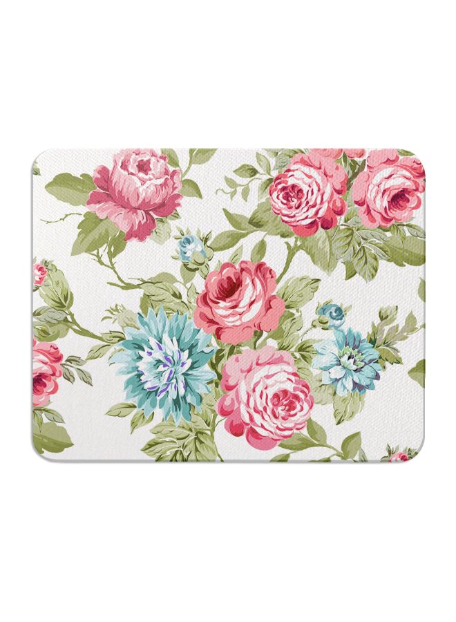 Wackylicious Linda Wood Floral Pattern Mouse Pad Multicolour - Image 1