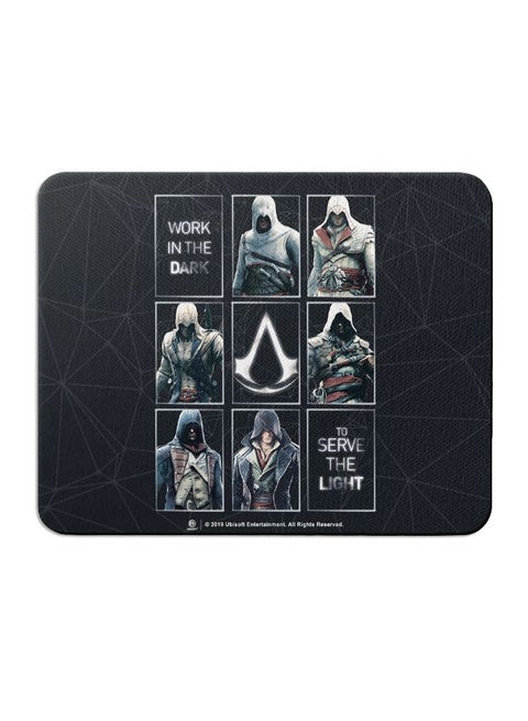 Assassins Creed Legacy Dark And Light Mouse Pad Multicolour