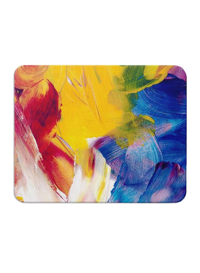 Wackylicious Colourful Brush Painted Mouse Pad Multicolour - Image 1