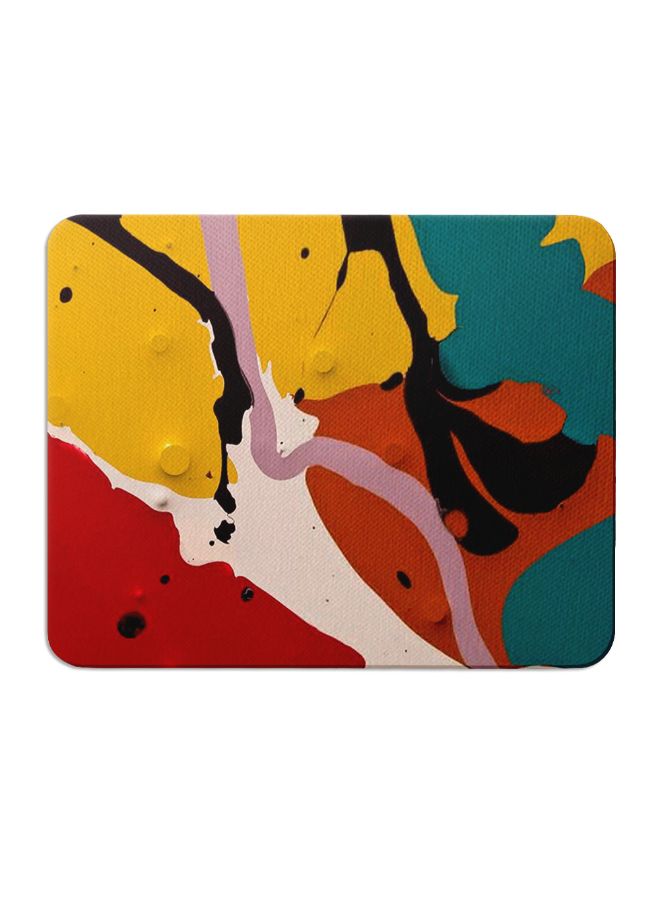 Wackylicious Colourful Abstract Painted Mouse Pad Multicolour - Image 1