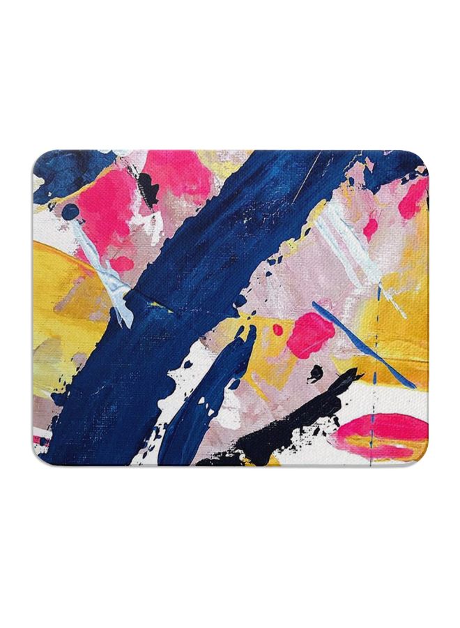 Wackylicious Abstract Brush Painted Mouse Pad Multicolour - Image 1