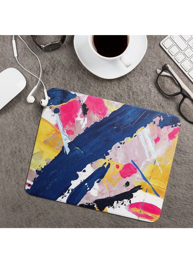 Wackylicious Abstract Brush Painted Mouse Pad Multicolour - Image 2