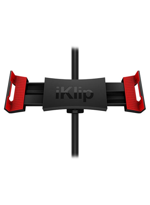 iKlip 3 Deluxe - Universal Tripod Mount And Mic Stand Support For Tablets Black/Red