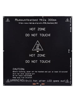 Generic Aluminum Heatbed Plate Black/White  - Image 1