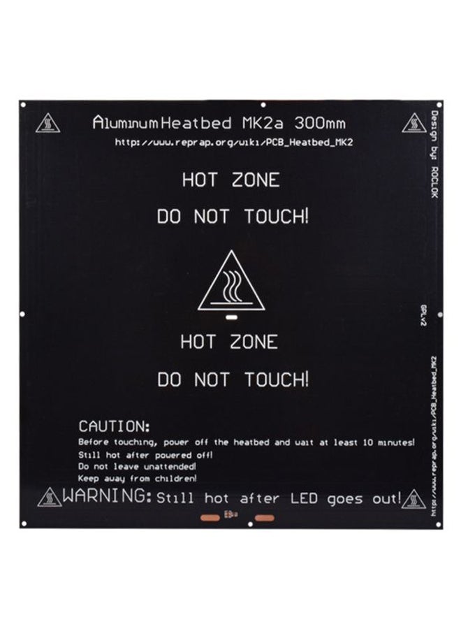 Aluminum Heatbed Plate Black/White
