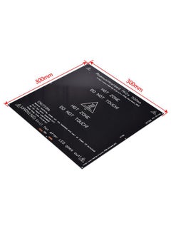 Generic Aluminum Heatbed Plate Black/White  - Image 2