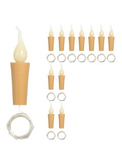 Generic Pack Of 10 21 LED String LED Stopper Design Atmosphere Lamp White 13x6.50x8cm  - Image 1