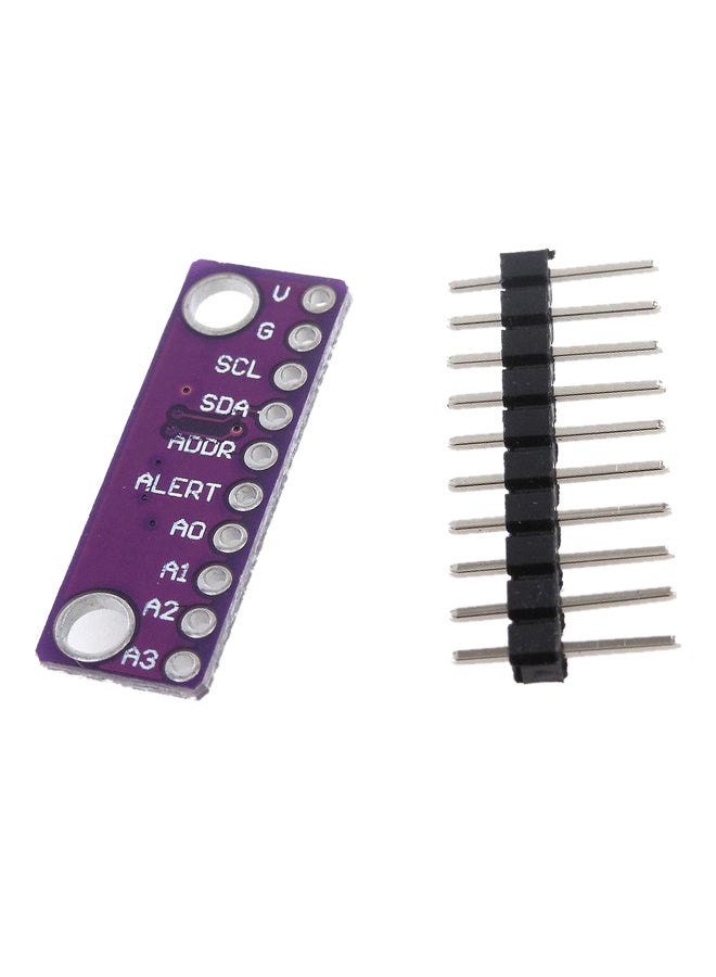 Generic 16 Bit 4 Channel ADS1115 Module Purple 25.5 x 9.2 x 2mm  - Image 1