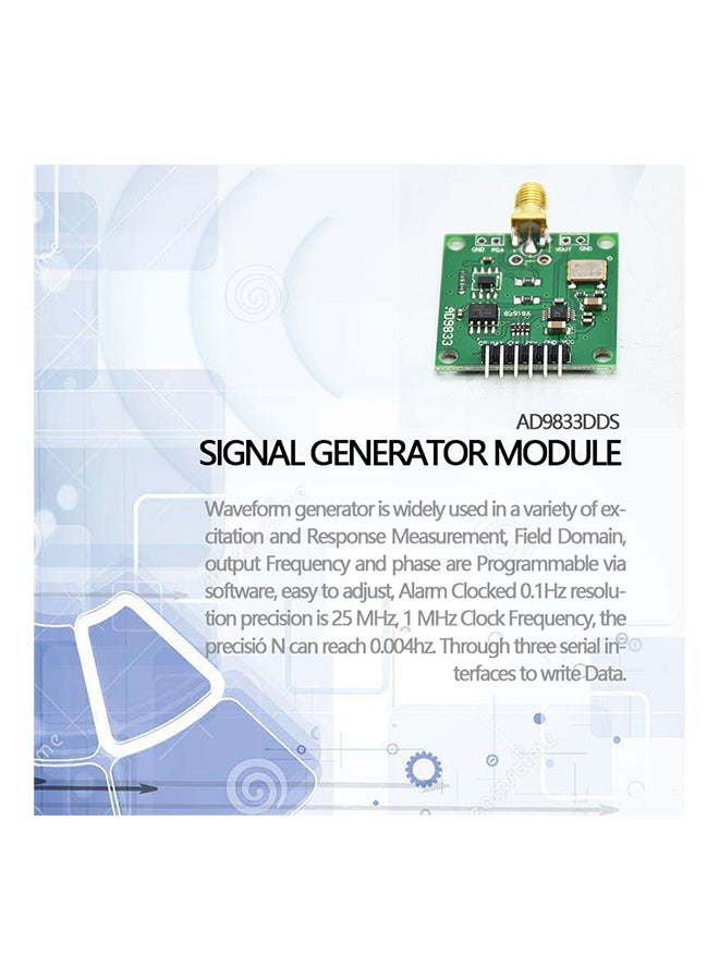 Generic AD9833 DDS Signal Generator Module Green  - Image 2