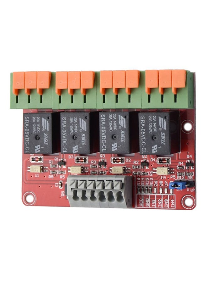 Generic - 4 Channel Relay Control Module for Arduino Multicolour - Image 1