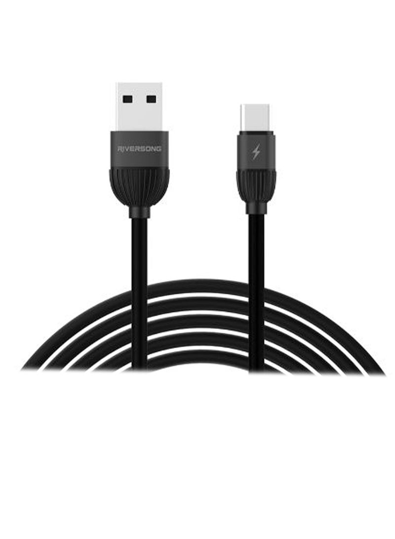 RIVERSONG Lightning Data Sync And Charging Cable Black  - Image 1