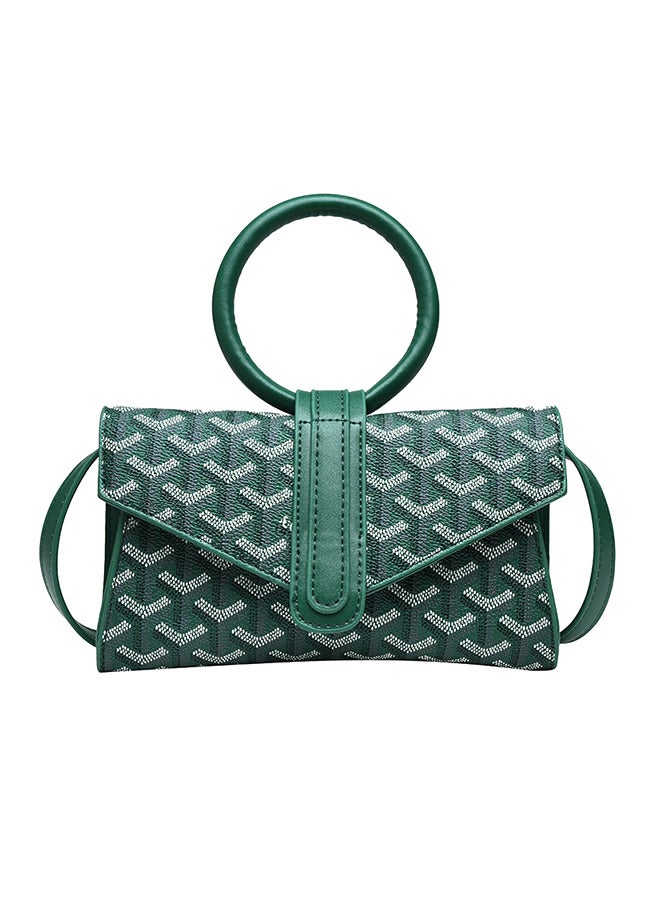 حقيبة بتصميم أنيق مزودة بحزام قابل للتعديل أخضر