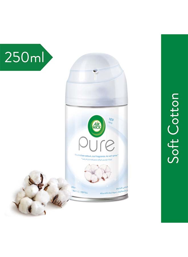 Air Wick Freshmatic Refill, Fresh Linen Soft Cotton 250ml - Image 2