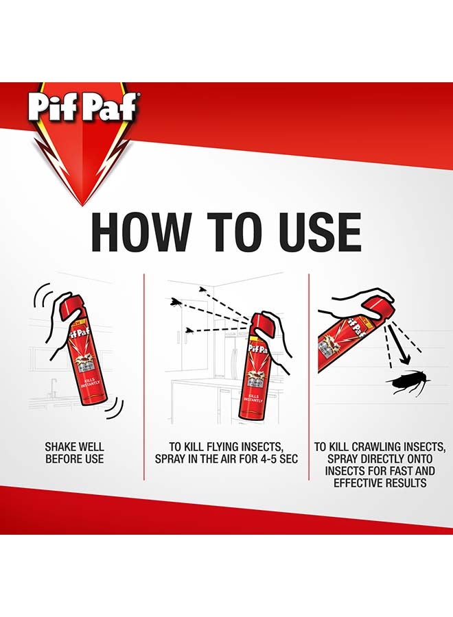Pif Paf - All Kills Cockroaches, Ants, Flies And Mosquitoes Killer Spray 300ml - Image 1