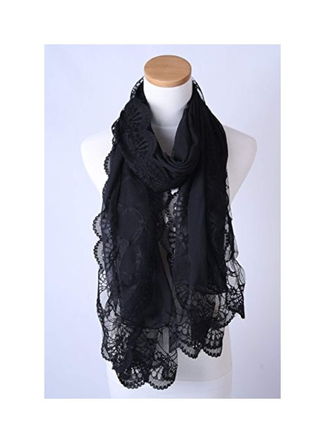 Long Lace Silk Scarf Black - v1568962327/N29997232V_6