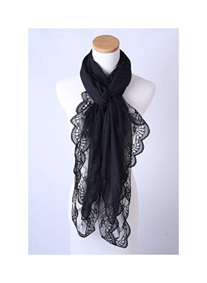 Long Lace Silk Scarf Black - v1568962329/N29997232V_7