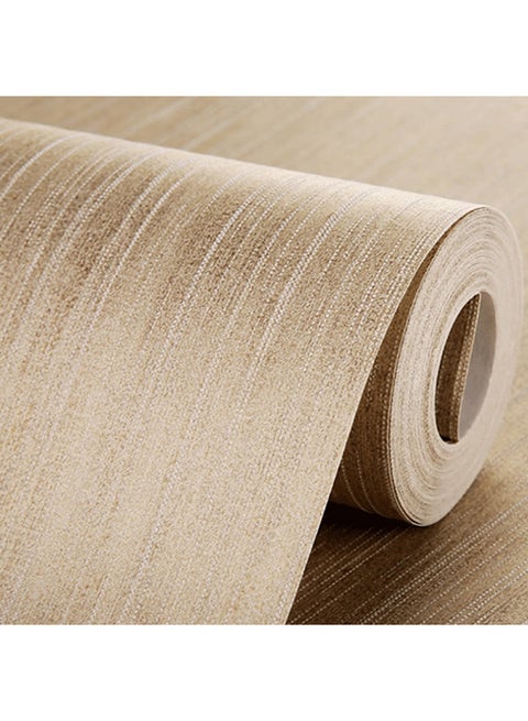Modern Style Living Room Wallpaper Beige 10x0.53meter