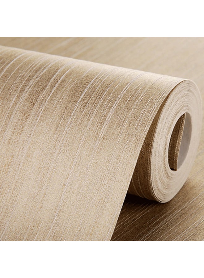 Modern Style Living Room Wallpaper Beige 10x0.53meter