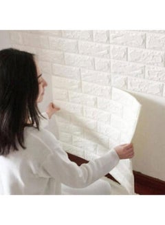 Rustic Tile Simple Wallpaper White 60x60cm