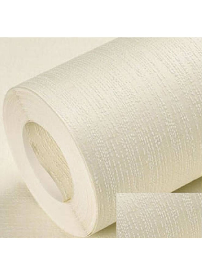 Non-Woven Fabric Wall Paper Beige 0.53x10cm 