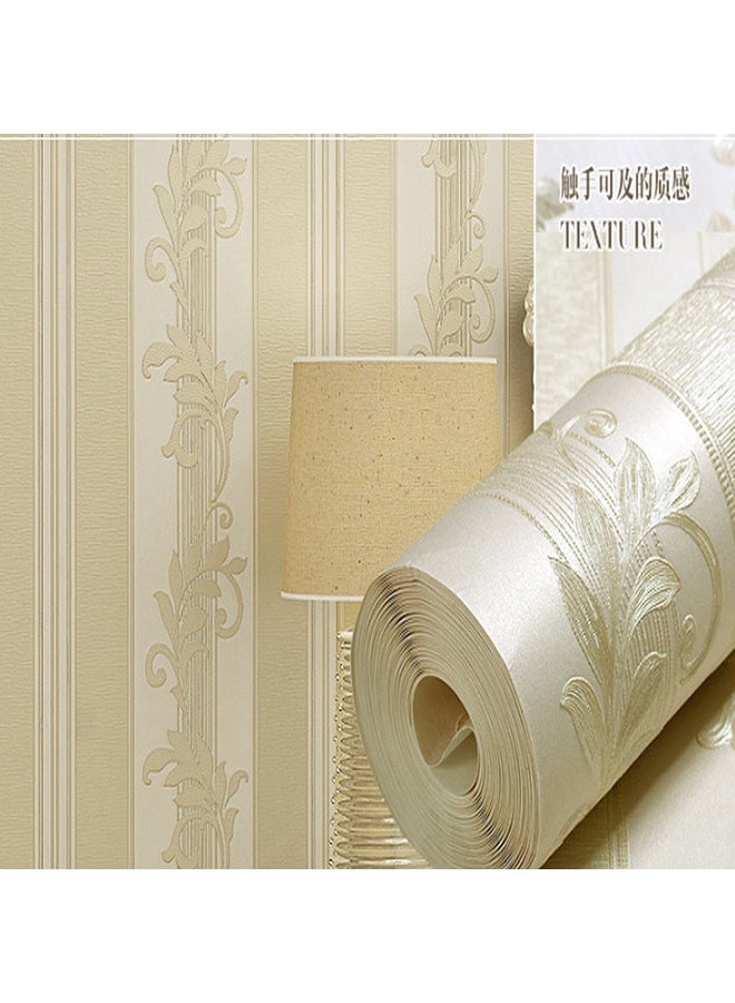 ورق حائط بتصميم خطوط حديثة ذهبي 0.53x10متر