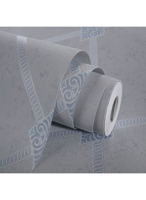 Simple Style Self-Adhesive Wall Paper Grey 0.53x10meter