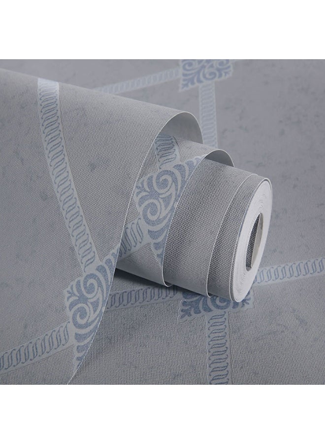 Simple Style Self-Adhesive Wall Paper Grey 0.53x10meter