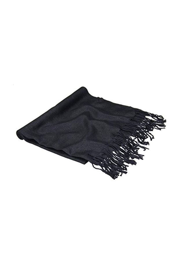 Achillea - Metallic Pashmina Shawl Black - Image 1
