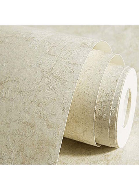 Retro Imitating Marbling Pattern All-Match Wall Paper Beige 0.53x10meter