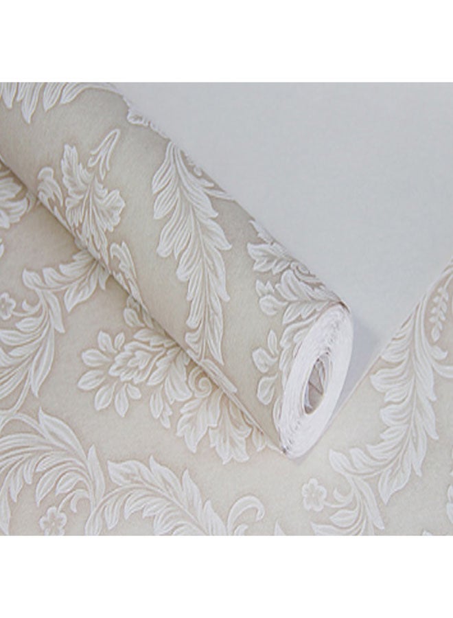 Modern Flower Pattern All-Match Elegant Wall Paper Multicolour 0.53x10meter