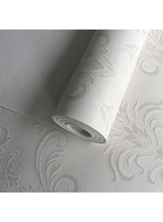 ورق حائط بتصميم أنيق للتزيين رمادي 0.5x10متر