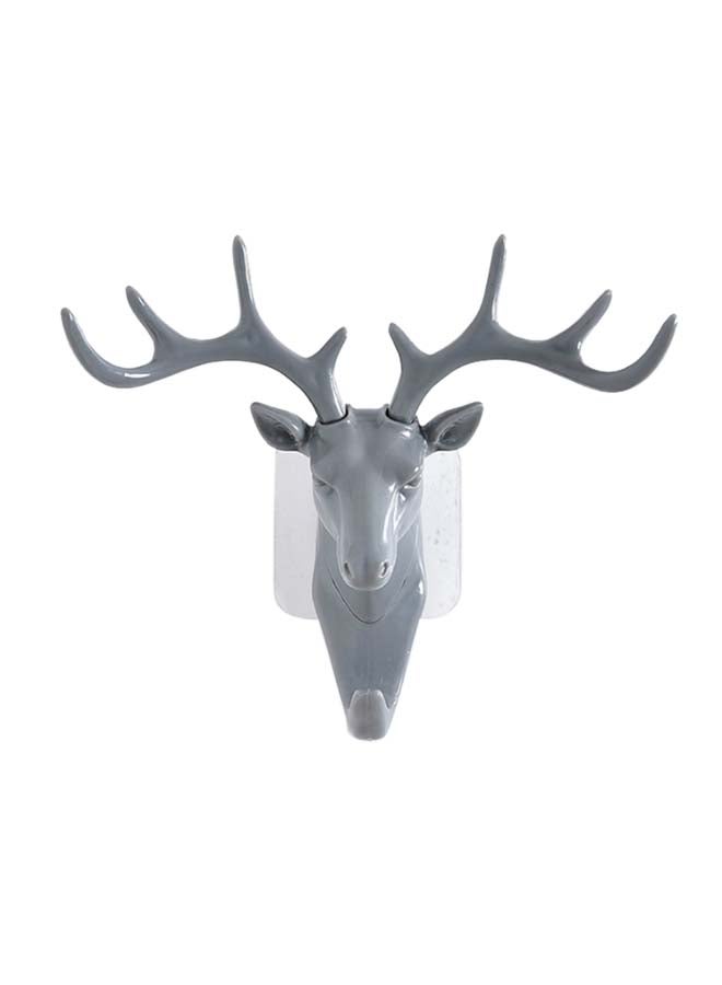 Antler Wall Hanging Coat Hook Grey 17x18.5cm