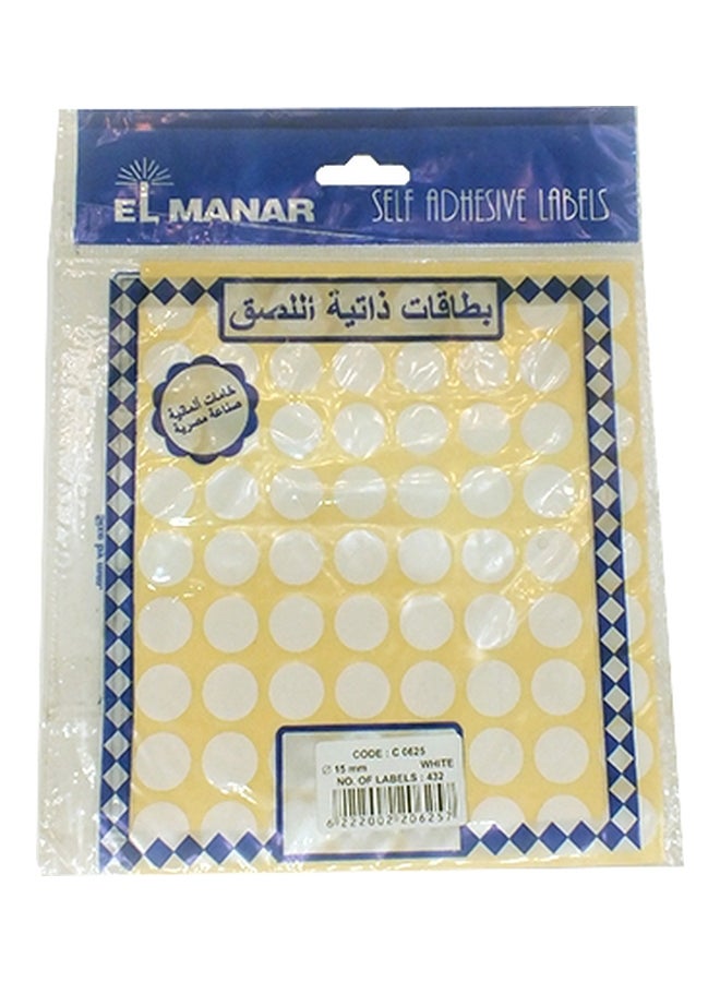 El Manar Self Adhesive Labels White 