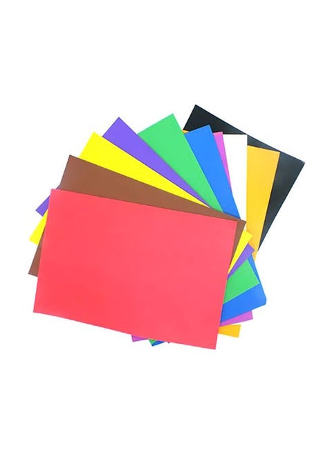 10-Piece Foam Bag Set Red/Brown/Yellow