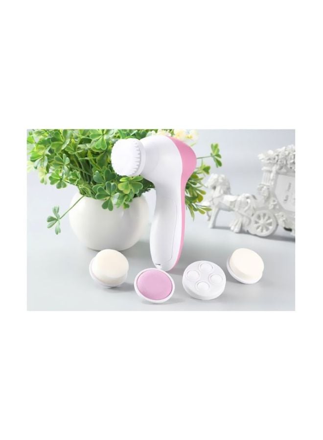 آلة تدليك كهربائية للوجه 5 في 1 أبيض/ وردي - Image 5