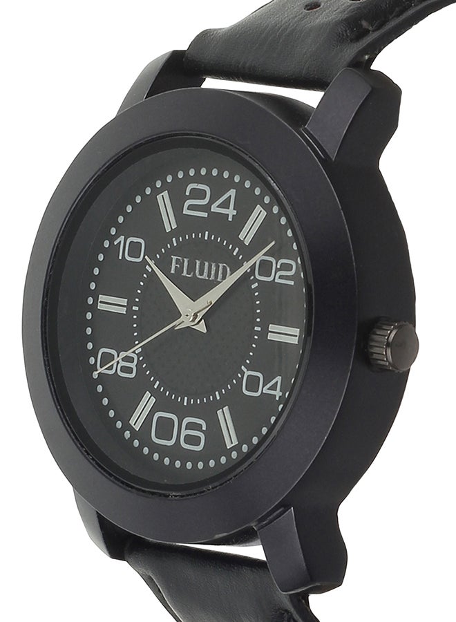 Men's Fluid Analog Wrist Watch FL-921-BK - 44 mm - Black  - Image 3