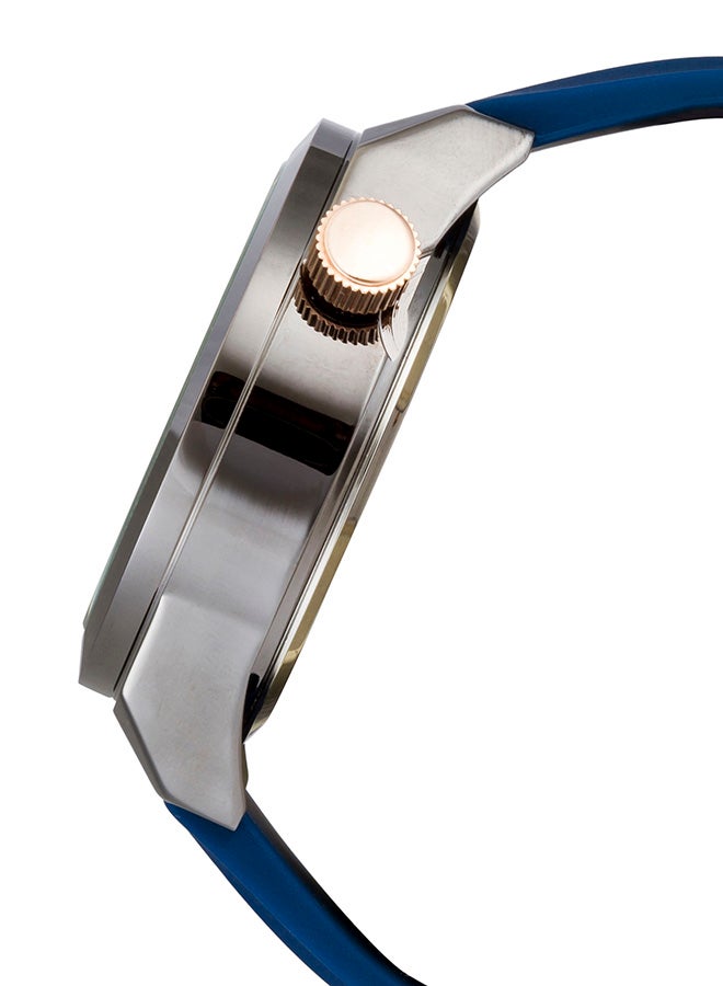 Generic Men's Fluid Analog Wrist Watch FL-1138-BL-RG - 45 mm - Blue  - Image 3
